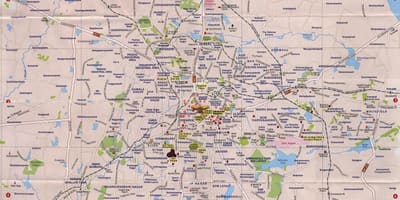 Бангалор знаменитости карта