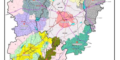 Карта бангалоре са територије